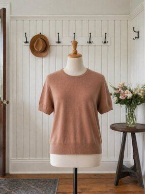 Vintage St. Michael All Wool Ladies Large short sleeve sweater